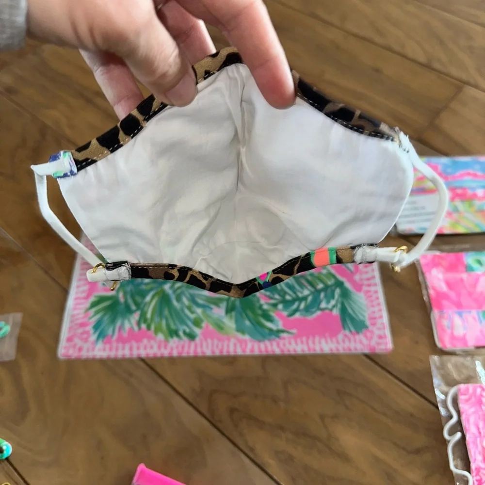 Lilly Pulitzer Vibrant Reusable Face Mask Bundle with Breathable Fabric